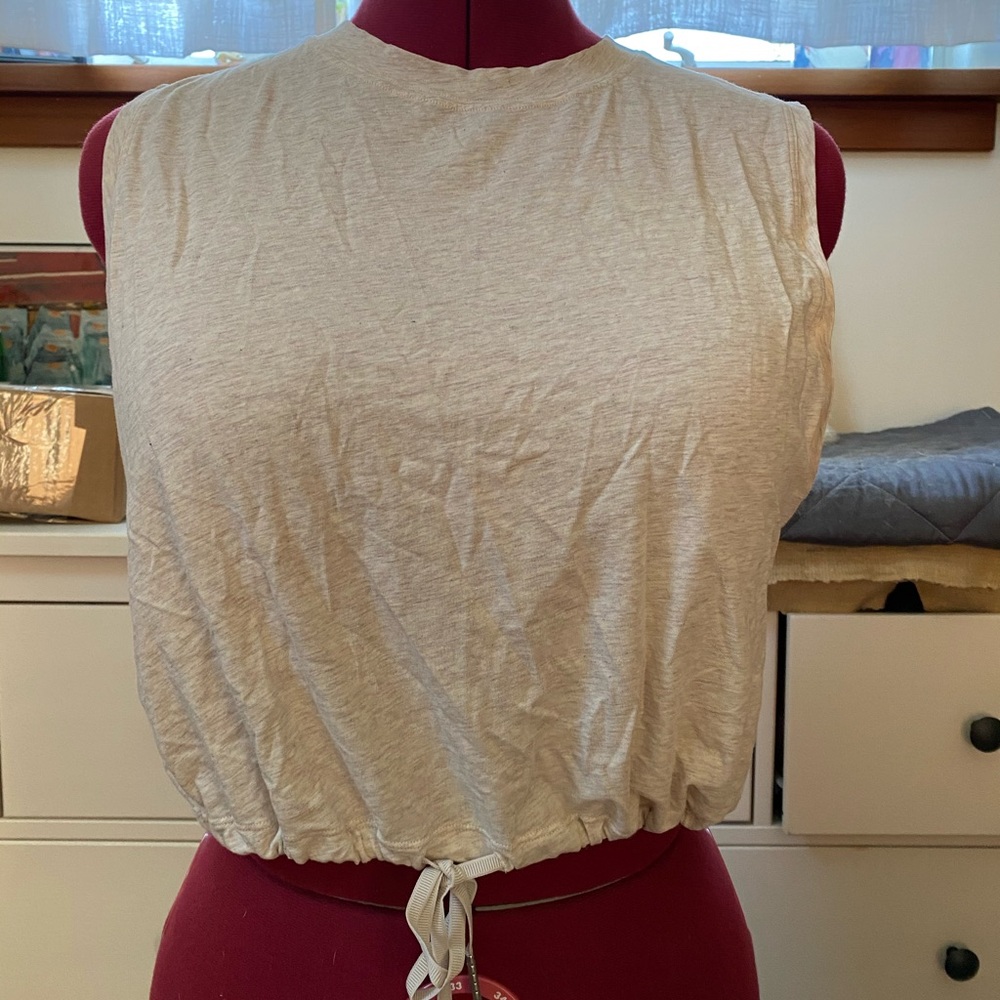 Lulu drawstring cropped tank